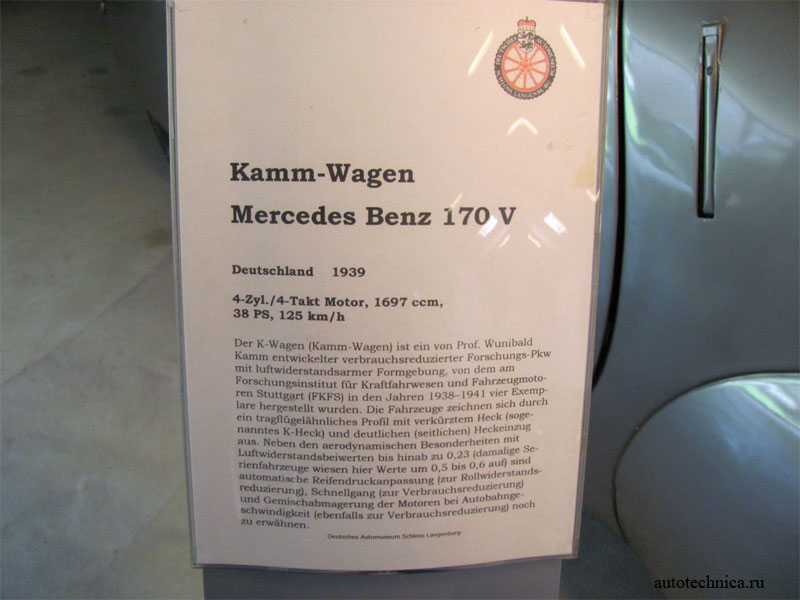 Kamm-Wagen Mercedes Benz 170V 1939